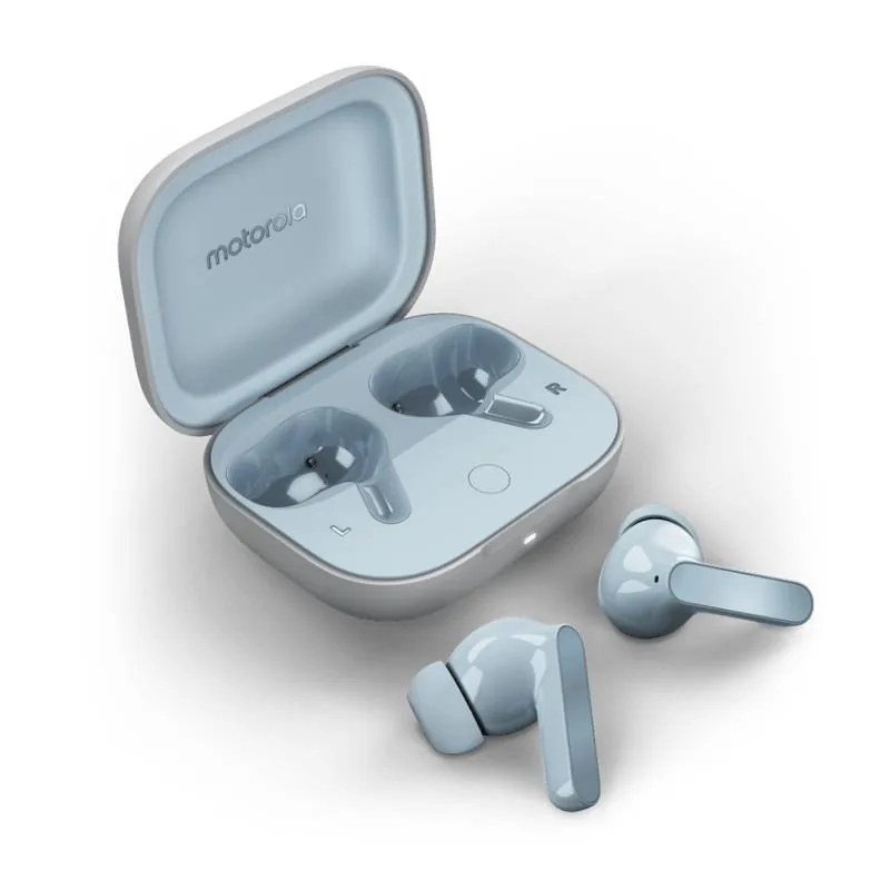 Motorola Moto – Headphones – Wireless – Illusion Blue Audifono TWS Motorola Moto, Wireless - Cable tipo-C, earplugs, Illusion Blue - Imagen 1