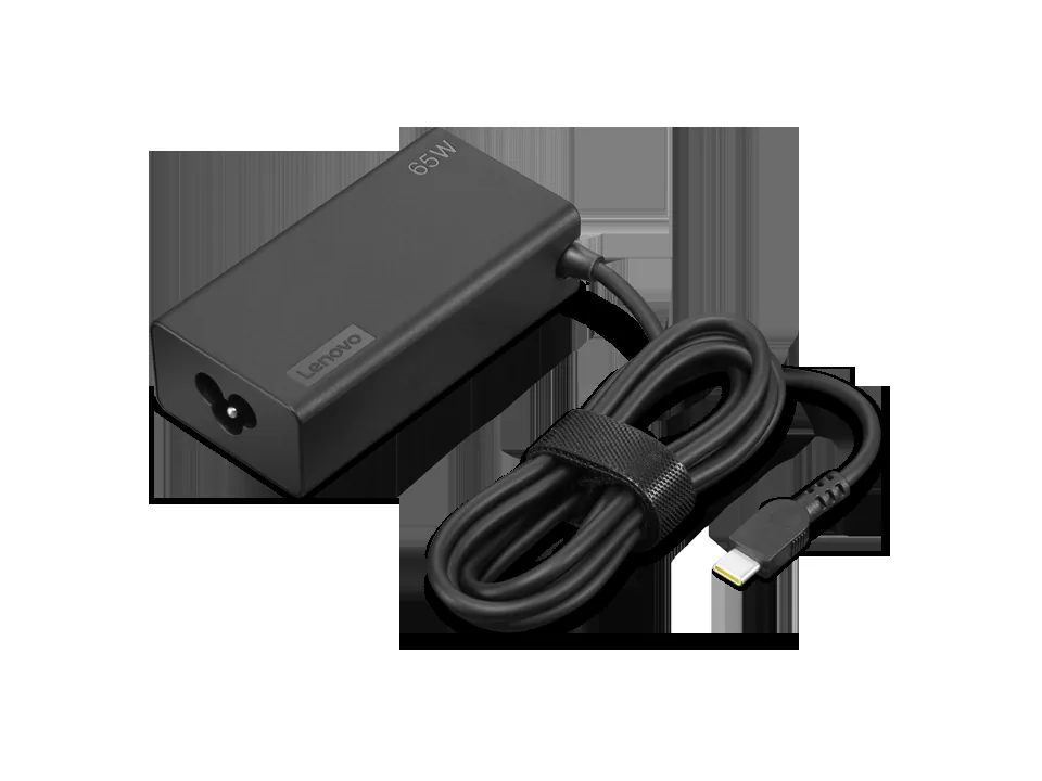 Lenovo – Power adapter – 24 pin USB-C/power DC jack – 24 pin USB-C (power only) – 2 m – Abyss black Cargador Notebook Lenovo 65W 20V 3.25A para portátiles Lenovo - Imagen 1