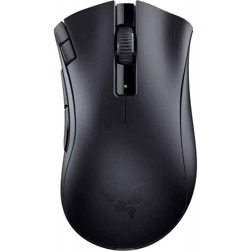 Razer DeathAdder V2 X HyperSpeed - Ratón - ergonómico - diestro - óptico - 7 botones - inalámbrico - Bluetooth, 2.4 GHz - receptor inalámbrico USB