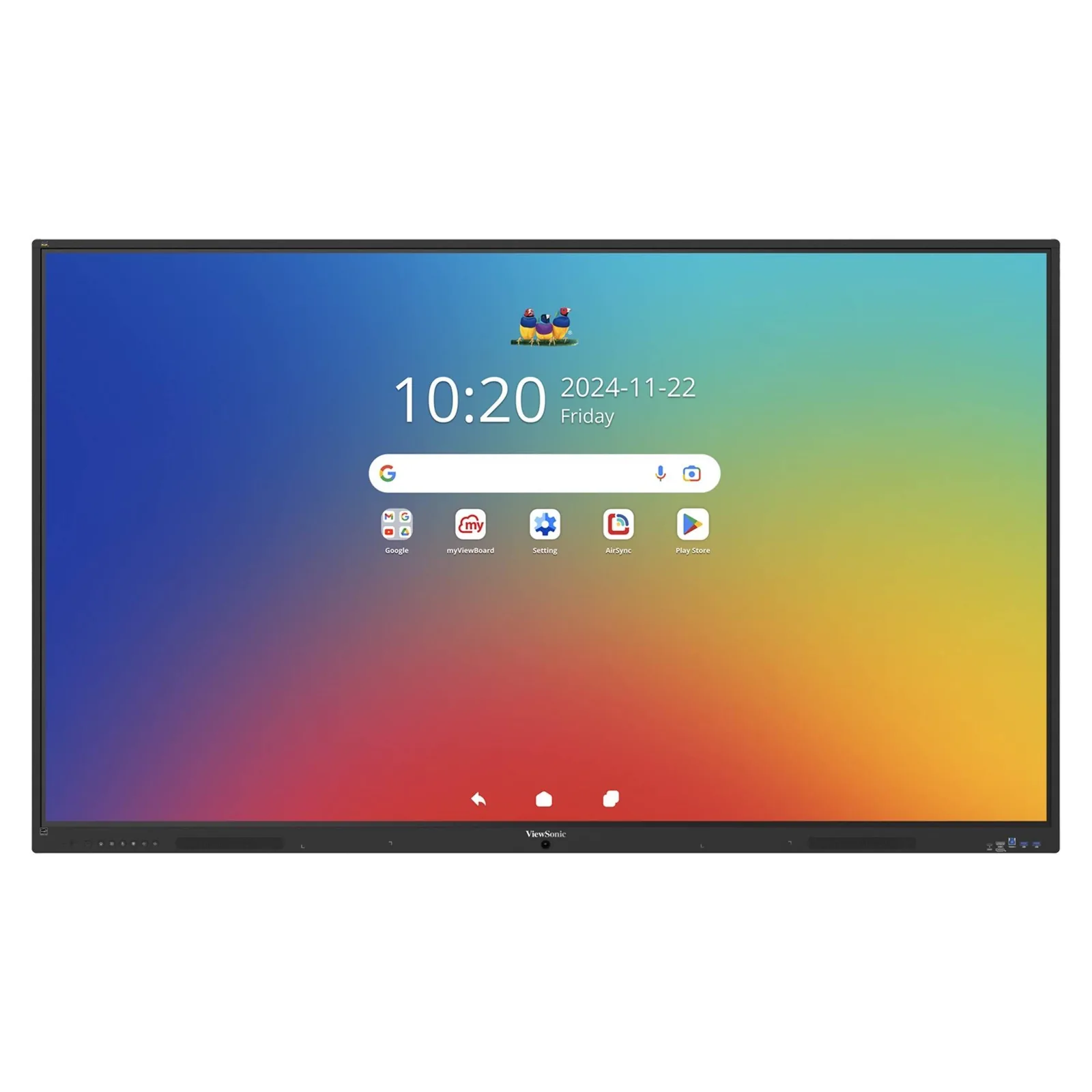 ViewSonic – 75″ – 3840 x 2160 Pantalla Interactiva ViewSonic ViewBoard IFP7535, 75", 4K UHD, Android 16, HDMI, DisplayPort, Wifi - Imagen 1