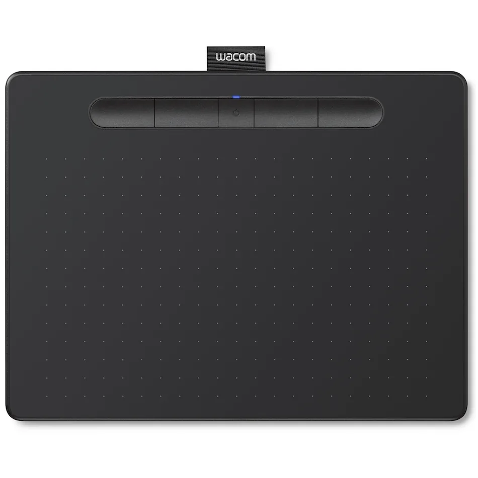 Wacom Intuos Tableta de lápiz creativa Medium – Digitalizador – 21.6 x 13.5 cm – electromagnético – 4 botones – inalámbrico, cableado – USB, Bluetooth – negro Wacom Intuos Tableta de lápiz creativa Medium - Digitalizador - 21.6 x 13.5 cm - electromagnético - 4 botones - inalámbrico, cableado - USB, Bluetooth - negro - Imagen 1