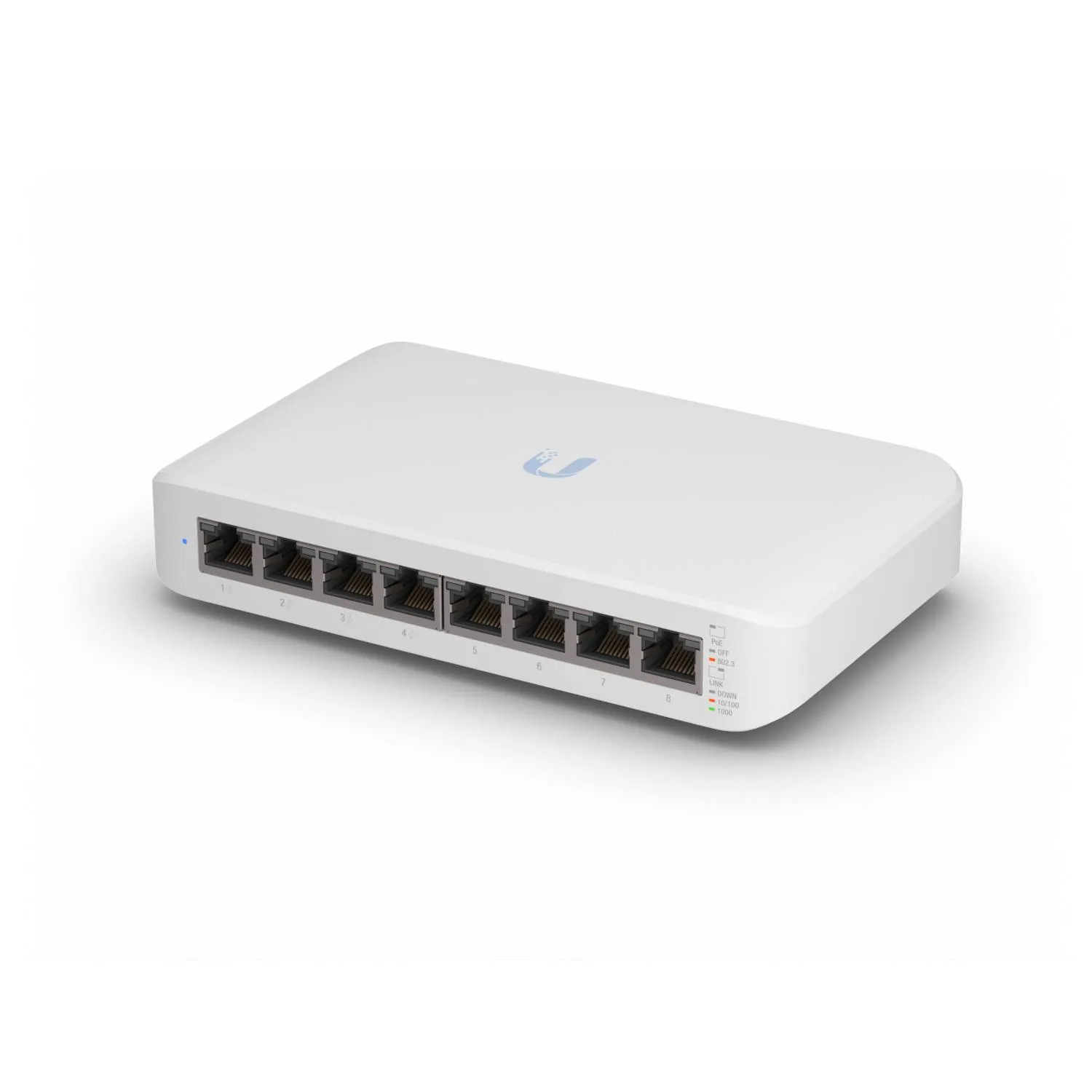 Switch PoE Ubiquiti USW-LITE-8-POE - Gen2, 8x1000, 4xPoE, 48V, 52W Total, UniFi
