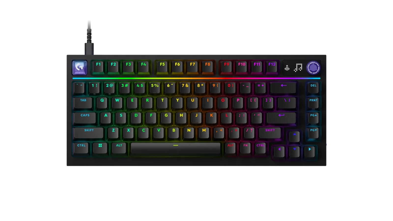 Logitech – Keyboard – Black – Gamer G316 X 75 black Logitech - Keyboard - Black - Gamer G316 X 75 black - Imagen 1