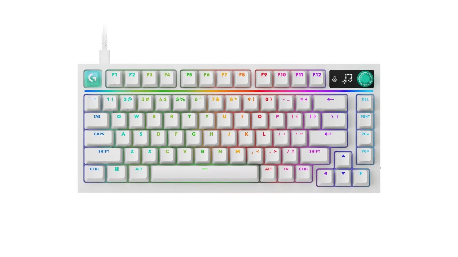 Logitech – Keyboard – white – Gamer G316 X 75 Logitech - Keyboard - white - Gamer G316 X 75 - Imagen 1